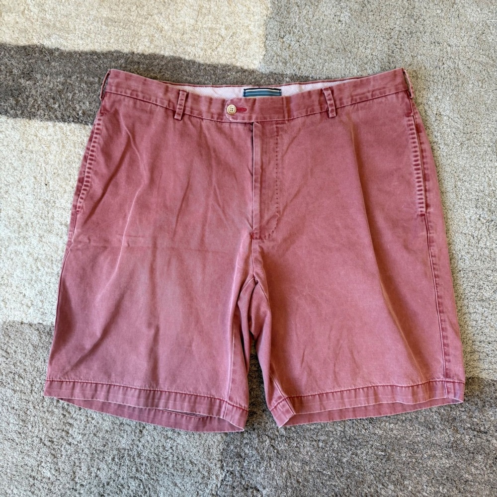 Peter Millar Mens Crown‎ Comfort Chino Shorts Red MS15B31 Size 36 9 Inch Inseam